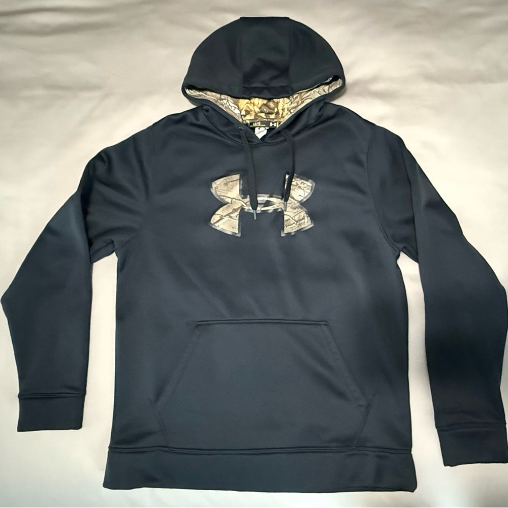 Under Armour Men's Black Storm Hoodie Realtree